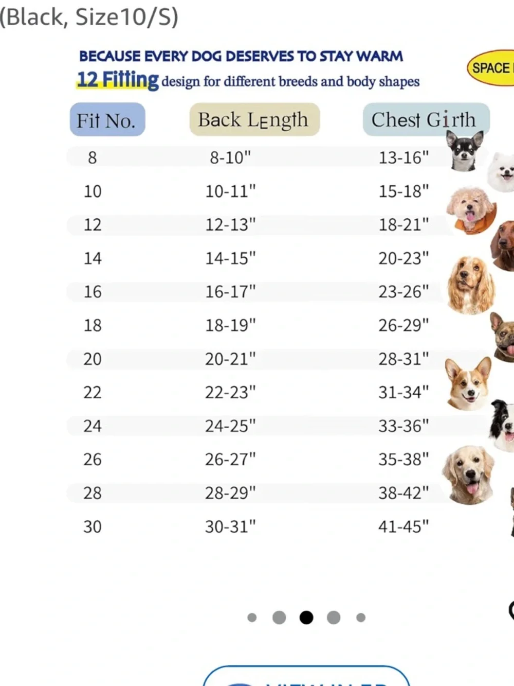 Black Puffer Dog Jacket - Brand: